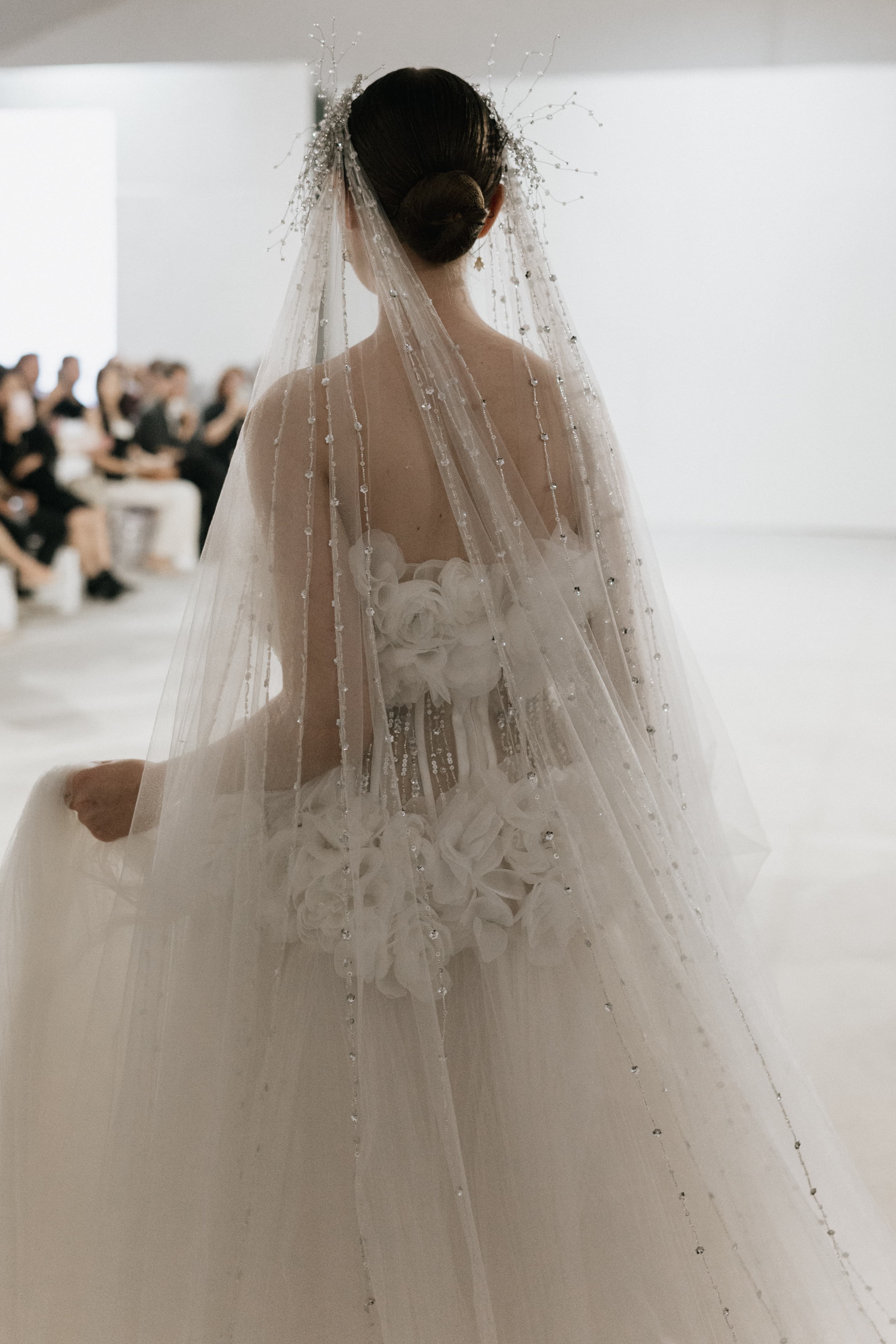 Custom bridal gown detail